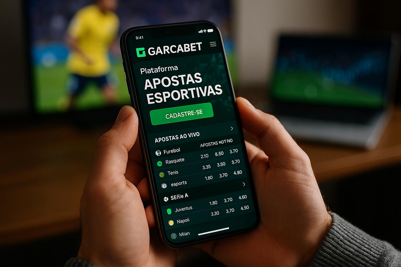 Apostas esportivas no cassino online GARCABET